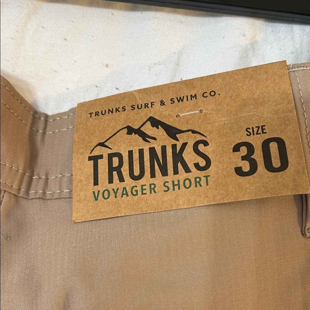 Trunks Surf & Swim Co. Voyager Men’s Cargo Shorts in  Khaki Color Size 30 - Picture 5 of 7
